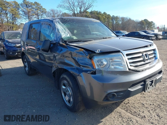 2013 Honda Pilot LX с VIN 5FNYF4H29DB014310, выставлен на аукционе IAAI как лот 41300485 с пробегом 162 376 миль миль и . История ставок и продаж доступна на DreamBid. Изображение 1.