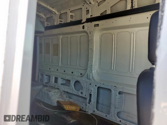 2023 Ford Transit Cargo with VIN 1FTRU8XGXPKC05787, listed as a Copart auction lot 59768665 with 24,845 mi miles and Salvage title. Bid and sale history available at DreamBid. Image 11.