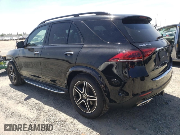 2021 Mercedes-Benz GLE 450 with VIN 4JGFB5KE9MA321329, listed as a Copart auction lot 55639335 with 47,069 mi miles and Salvage title. Bid and sale history available at DreamBid. Image 2.