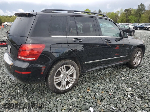 2015 Mercedes-Benz GLK with VIN WDCGG5HB4FG346592, listed as a Copart auction lot 52861185 with 107,369 mi miles and Salvage Title. Bid and sale history available at carsss.com. Image 3.