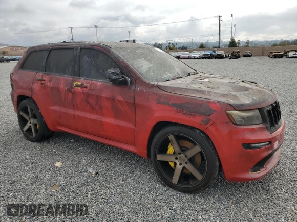 2012 Jeep Grand Cherokee SRT8 with VIN 1C4RJFDJ7CC217641, listed as a Copart auction lot 44060105 with 108,858 mi miles and Salvage Title. Bid and sale history available at carsss.com. Image 4.