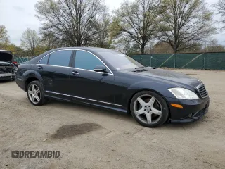 2008 Mercedes-Benz S-Class 5.5L V8 with VIN WDDNG86X88A185673, listed as a Copart auction lot 52859885 with 159,293 mi miles and Salvage Title. Bid and sale history available at carsss.com. Image 4.