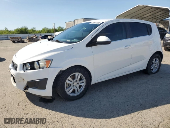 2014 Chevrolet Sonic LT with VIN 1G1JC6SH7E4223789, listed as a Copart auction lot 49537395 with 76,856 mi miles and Salvage Title. Bid and sale history available at carsss.com. Image 1.