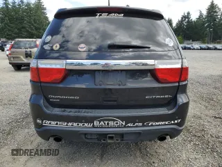 2011 Dodge Durango Citadel with VIN 1D4SE5GT9BC595393, listed as a Copart auction lot 65574855 with 193,538 mi miles and Salvage title. Bid and sale history available at DreamBid. Image 6.