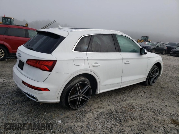 2018 Audi SQ5 Premium Plus with VIN WA1A4AFY0J2231296, listed as a Copart auction lot 85218374 with 50,616 mi miles and Salvage Title. Bid and sale history available at DreamBid. Image 3.