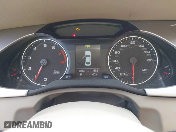 2012 Audi A4 Premium Plus with VIN WAUFFAFL8CN013177, listed as a IAAI auction lot 42640799 with 135,193 mi miles and . Bid and sale history available at DreamBid. Image 7.