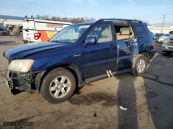 2003 Toyota Highlander with VIN JTEHF21A530100289, listed as a Copart auction lot 86920994 with 183,883 mi miles and Salvage Title. Bid and sale history available at carsss.com. Image 1.