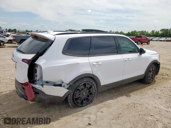 2022 Kia Telluride SX with VIN 5XYP5DHC7NG225071, listed as a Copart auction lot 58676865 with 92,055 mi miles and Salvage title. Bid and sale history available at DreamBid. Image 3.