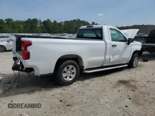 2024 Chevrolet Silverado 1500 Work Truck with VIN 3GCNAAED8RG343555, listed as a Copart auction lot 54071185 with 0 mi miles and Salvage Title. Bid and sale history available at carsss.com. Image 3.