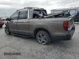 2022 Honda Ridgeline RTL-E with VIN 5FPYK3F76NB028596, listed as a Copart auction lot 54355175 with 42,020 mi miles and Salvage title. Bid and sale history available at DreamBid. Image 2.