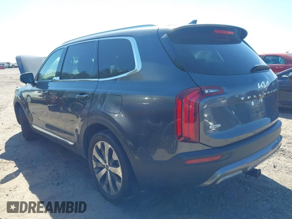 2022 Kia Telluride EX with VIN 5XYP3DHC2NG226263, listed as a IAAI auction lot 41893478 with 57,837 mi miles and . Bid and sale history available at carsss.com. Image 3.