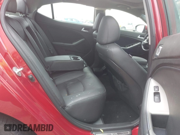 2015 Kia Optima SX Turbo with VIN 5XXGR4A65FG495401, listed as a IAAI auction lot 42287029 with 99,675 mi miles and . Bid and sale history available at DreamBid. Image 8.
