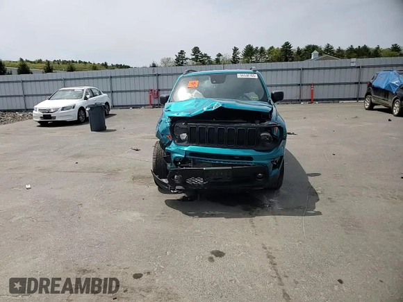 2021 Jeep Renegade 80th Anniversary with VIN ZACNJDBB3MPN31456, listed as a Copart auction lot 56538105 with Not provided miles and Salvage title. Bid and sale history available at DreamBid. Image 14.