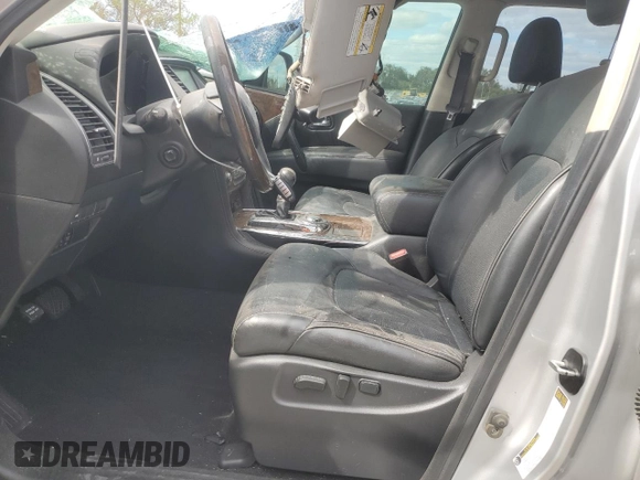 2017 Infiniti QX80 with VIN JN8AZ2NF7H9640379, listed as a Copart auction lot 76478454 with 121,582 mi miles and Non Repairable. Bid and sale history available at carsss.com. Image 7.