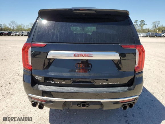 2021 GMC Yukon XL Denali with VIN 1GKS2JKL1MR290903, listed as a Copart auction lot 49654105 with 75,465 mi miles and Salvage Title. Bid and sale history available at carsss.com. Image 6.