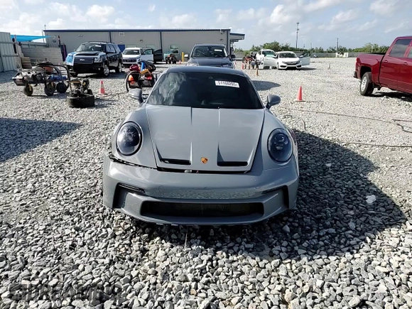 2024 Porsche 911 GT3 with VIN WP0AC2A90RS263286, listed as a Copart auction lot 51160205 with 5,735 mi miles and Salvage Title. Bid and sale history available at carsss.com. Image 14.
