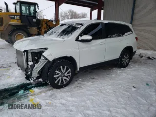 2022 Honda Pilot EX-L with VIN 5FNYF6H55NB095023, listed as a Copart auction lot 45405865 with 24,062 mi miles and Salvage title. Bid and sale history available at DreamBid. Image 1.