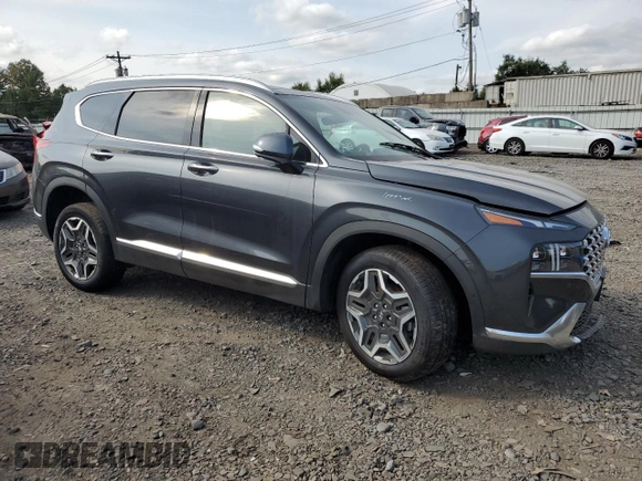 2023 Hyundai Santa Fe Hybrid Limited with VIN 5NMS5DA16PH018103, listed as a Copart auction lot 71707474 with 19,712 mi miles and Salvage Title. Bid and sale history available at carsss.com. Image 4.