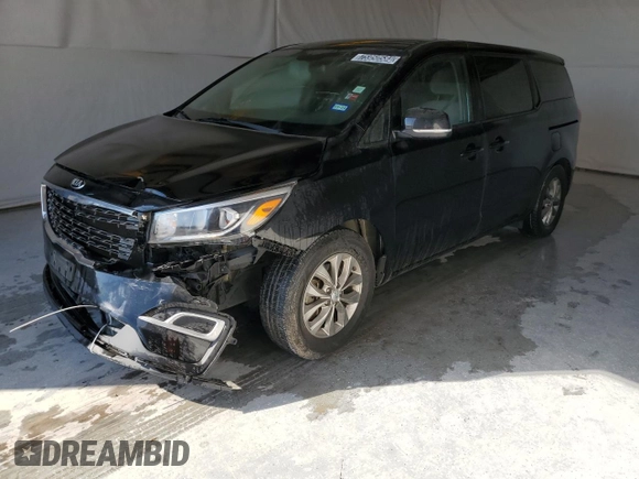 2020 Kia Sedona EX with VIN KNDMB5C16L6582345, listed as a Copart auction lot 75950584 with 103,552 mi miles and Clean Title. Bid and sale history available at carsss.com. Image 1.