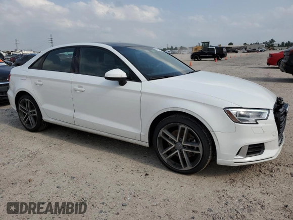 2018 Audi A3 Premium with VIN WAUAUGFF5J1018824, listed as a Copart auction lot 57607604 with 65,062 mi miles and Salvage Title. Bid and sale history available at DreamBid. Image 4.