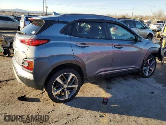 2019 Hyundai Kona Ultimate with VIN KM8K5CA59KU244288, listed as a Copart auction lot 47204255 with 48,532 mi miles and Salvage Title. Bid and sale history available at carsss.com. Image 3.