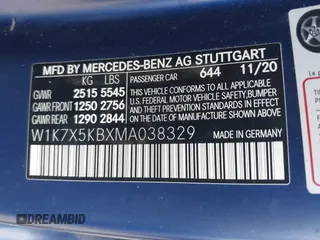 2021 Mercedes-Benz AMG GT 43 z VIN W1K7X5KBXMA038329, wystawiony jako IAAI lot #42193071 z przebiegiem 49 912 mil mil oraz . Historia ofert i sprzedaży dostępna na DreamBid. Obrazek 9.