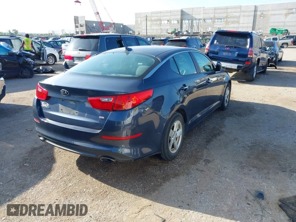 2015 Kia Optima LX with VIN KNAGM4A71F5568868, listed as a IAAI auction lot 42431920 with 138,217 mi miles and . Bid and sale history available at DreamBid. Image 4.