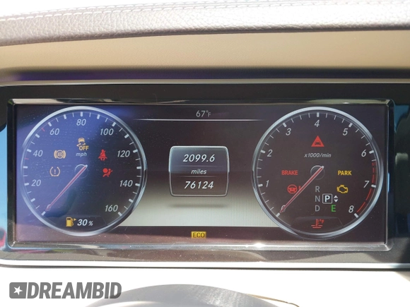 2014 Mercedes-Benz S S 550 with VIN WDDUG8FB4EA053974, listed as a IAAI auction lot 42057598 with 76,124 mi miles. Bid and sale history available at carsss.com. Image 7.