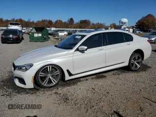 2016 BMW 7 Series 750i xDrive with VIN WBA7F2C57GG419753, listed as a Copart auction lot 77201564 with 106,477 mi miles and Salvage Title. Bid and sale history available at carsss.com. Image 1.