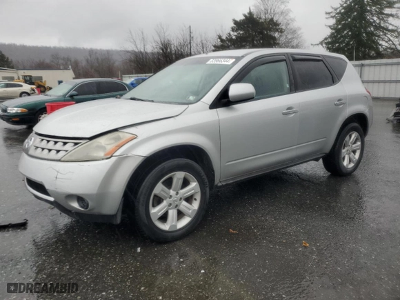 2006 Nissan Murano S with VIN JN8AZ08W96W537849, listed as a Copart auction lot 83966344 with 168,028 mi miles and Salvage Title. Bid and sale history available at carsss.com. Image 1.