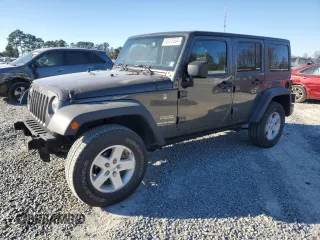 2018 Jeep Wrangler JK Unlimited Sport S with VIN 1C4BJWDG5JL909903, listed as a Copart auction lot 83998564 with 126,559 mi miles and Salvage Title. Bid and sale history available at carsss.com. Image 1.