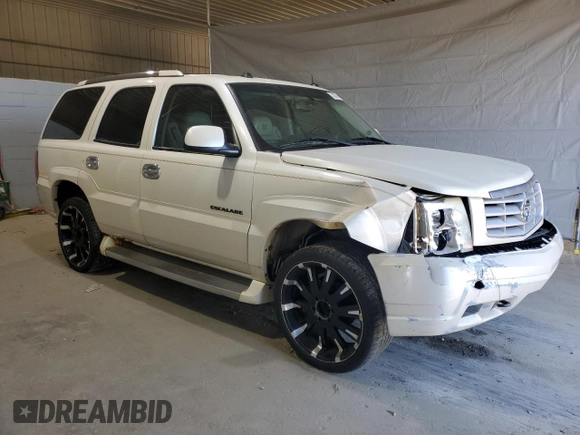 2005 Cadillac Escalade with VIN 1GYEK63NX5R110755, listed as a Copart auction lot 53097415 with 230,172 mi miles and Salvage title. Bid and sale history available at DreamBid. Image 4.