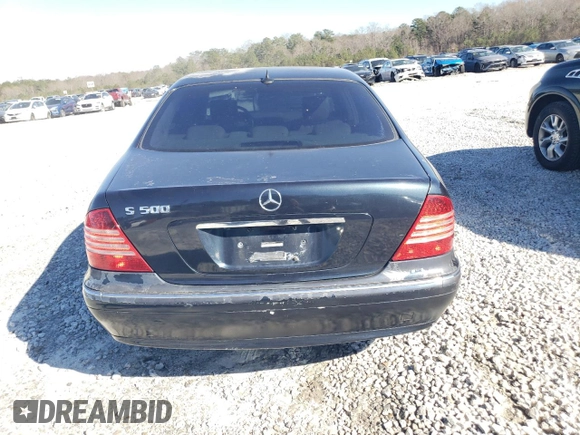 2002 Mercedes-Benz S-Class 5.0L with VIN WDBNG75J62A244906, listed as a Copart auction lot 45899985 with 0 mi miles and Clean Title. Bid and sale history available at carsss.com. Image 6.