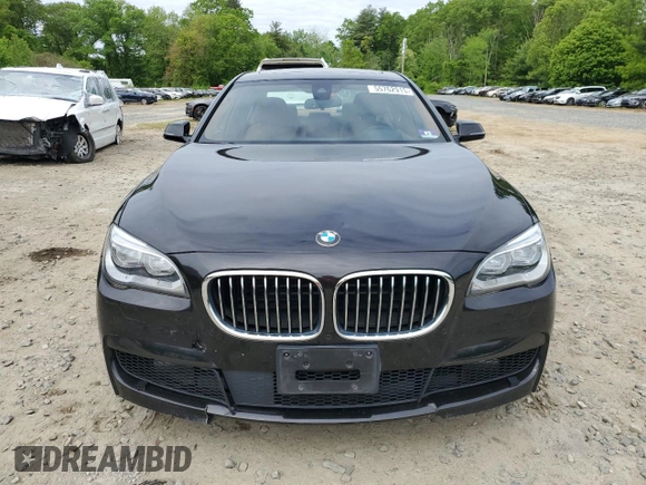 2015 BMW 7 Series 750Li xDrive with VIN WBAYF8C54FD653940, listed as a Copart auction lot 55762915 with 89,037 mi miles and Clean title. Bid and sale history available at DreamBid. Image 5.