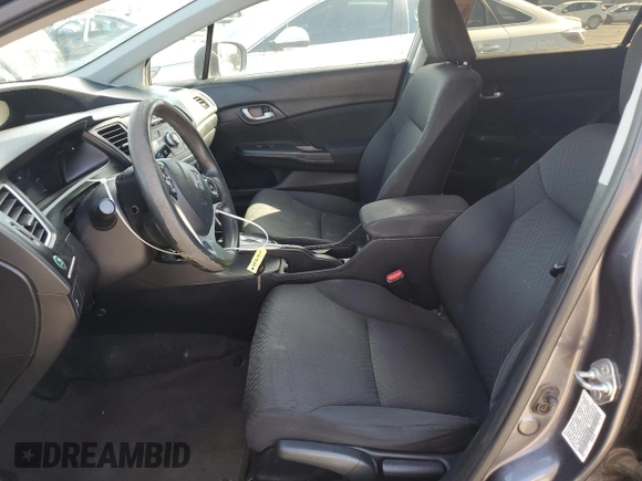 2014 Honda Civic LX with VIN 19XFB2F50EE206338, listed as a Copart auction lot 44776175 with 155,549 mi miles and Salvage Title. Bid and sale history available at DreamBid. Image 7.