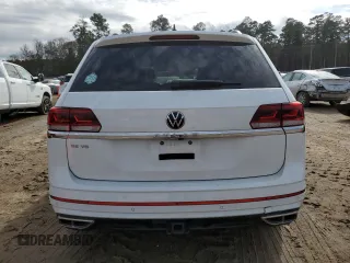2021 Volkswagen Atlas SE with VIN 1V2PR2CAXMC568005, listed as a Copart auction lot 43013455 with 58,736 mi miles and Salvage title. Bid and sale history available at DreamBid. Image 6.