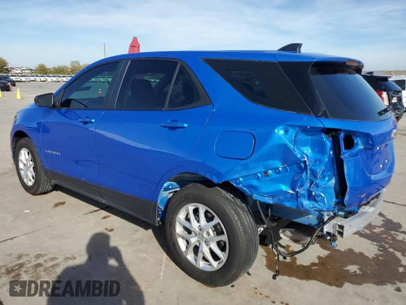 2024 Chevrolet Equinox LS with VIN 3GNAXHEG8RL306729, listed as a Copart auction lot 82551554 with 18,316 mi miles and Clean Title. Bid and sale history available at DreamBid. Image 2.