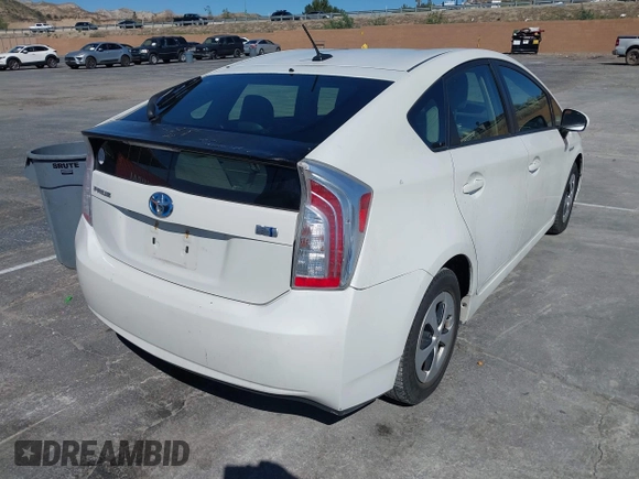 2015 Toyota Prius Four with VIN JTDKN3DU8F0426195, listed as a IAAI auction lot 41529611 with 137,377 mi miles. Bid and sale history available at carsss.com. Image 4.