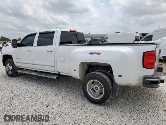 2019 Chevrolet Silverado 3500HD LTZ z VIN 1GC4KXEYXKF162334, wystawiony jako Copart lot #57186785 z przebiegiem 129 564 mil mil oraz Szkoda całkowita • Salvage title. Historia ofert i sprzedaży dostępna na DreamBid. Obrazek 2.