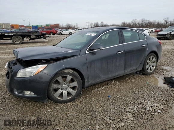 2012 Buick Regal Turbo Premium 1 with VIN 2G4GS5EV4C9213498, listed as a Copart auction lot 43419025 with Not Provided miles and Salvage Title. Bid and sale history available at DreamBid. Image 1.
