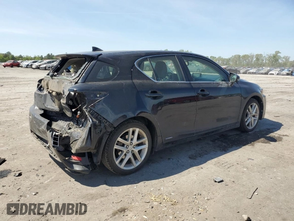 2014 Lexus CT 200h with VIN JTHKD5BH5E2203196, listed as a Copart auction lot 54337745 with 89,595 mi miles and Salvage Title. Bid and sale history available at DreamBid. Image 3.