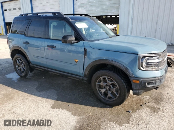 2021 Ford Bronco Sport Badlands z VIN 3FMCR9D99MRB07775, wystawiony jako Copart lot #50647835 z przebiegiem 95 030 mil mil oraz Szkoda całkowita • Salvage title. Historia ofert i sprzedaży dostępna na DreamBid. Obrazek 4.