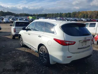 2014 Infiniti QX60 with VIN 5N1AL0MM9EC523057, listed as a IAAI auction lot 40804394 with 150,831 mi miles. Bid and sale history available at carsss.com. Image 3.