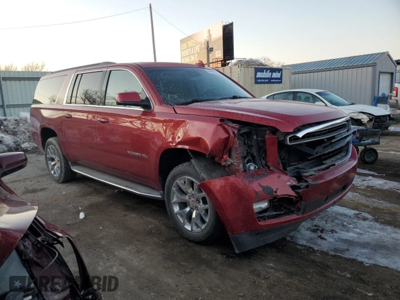 2015 GMC Yukon XL SLT with VIN 1GKS1HKC2FR290777, listed as a Copart auction lot 88466625 with 167,403 mi miles and Salvage Title. Bid and sale history available at carsss.com. Image 4.