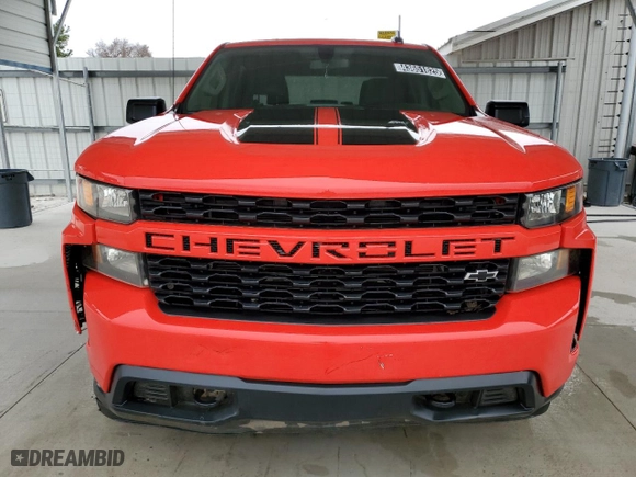 2020 Chevrolet Silverado 1500 Custom with VIN 1GCPYBEK9LZ277050, listed as a Copart auction lot 43651825 with 84,691 mi miles and Clean Title. Bid and sale history available at carsss.com. Image 5.