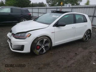2017 Volkswagen Golf GTI S with VIN 3VW447AUXHM038857, listed as a Copart auction lot 57448963 with 56,380 mi miles. Bid and sale history available at carsss.com. Image 1.