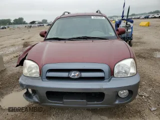 2005 Hyundai Santa Fe GLS with VIN KM8SC73D05U875632, listed as a Copart auction lot 54962394 with 80,394 mi miles and Salvage Title. Bid and sale history available at carsss.com. Image 5.