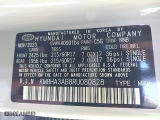 2024 Hyundai Kona SE with VIN KM8HA3AB8RU080828, listed as a IAAI auction lot 41598769 with 3,654 mi miles. Bid and sale history available at carsss.com. Image 9.