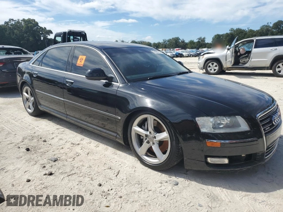 2009 Audi A8 4.2L with VIN WAUMV94E19N003130, listed as a Copart auction lot 74585754 with Not provided miles and Non repairable. Bid and sale history available at DreamBid. Image 4.