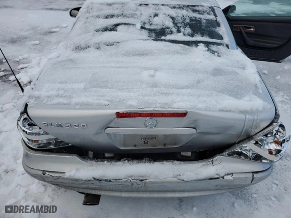 2002 Mercedes-Benz SLK-Class 3.2L with VIN WDBKK65F52F243207, listed as a Copart auction lot 43944405 with 336,779 mi miles and Salvage Title. Bid and sale history available at carsss.com. Image 11.